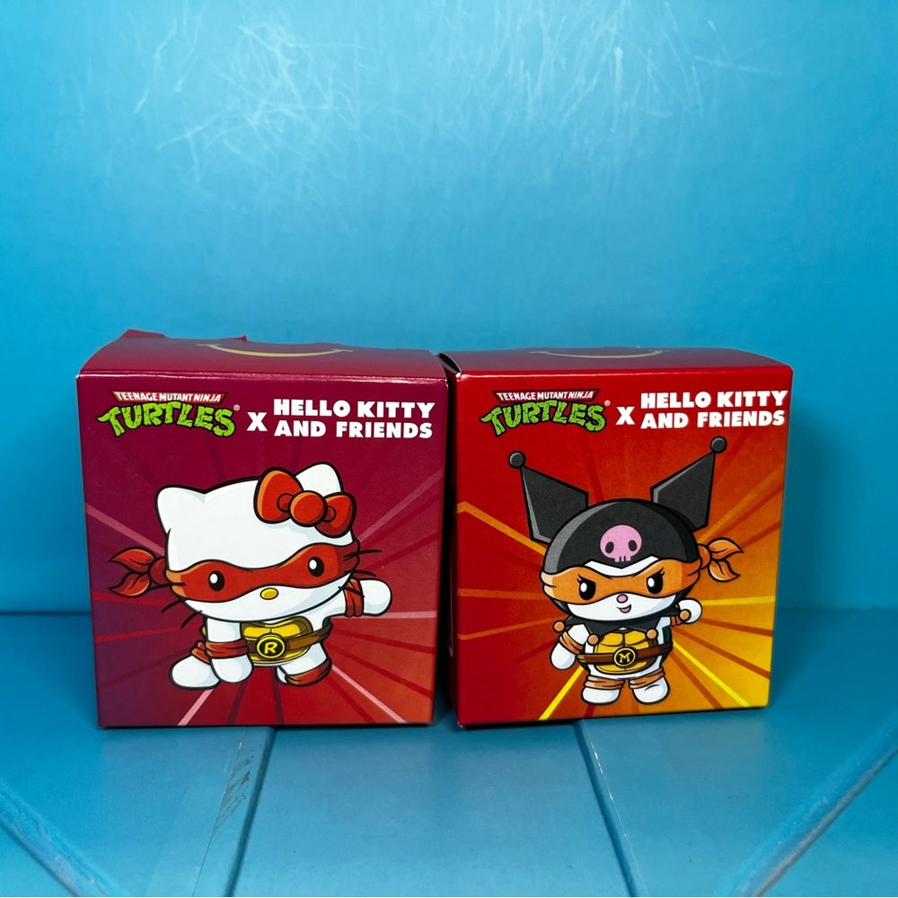 McDonald's TMNT x Hello Kitty and Friends Happy Meal Toys - Lot of 2